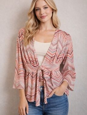 Sweet Pea Vintage Mesh Tie Top Size Medium Y2K 90's Vintage Stacy Frati